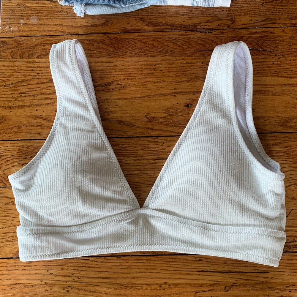 SHEIN white swim top